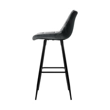Load image into Gallery viewer, Artiss 2x Bar Stools Velvet Chairs Grey
