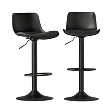 Load image into Gallery viewer, Artiss 2x Bar Stools Padded Seat Gas Lift Black
