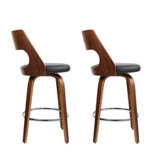 Load image into Gallery viewer, Artiss 2x Bar Stools Swivel Leather Chair 76cm
