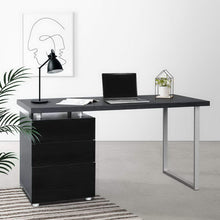 Load image into Gallery viewer, Artiss Computer Desk Drawer Black 140CM
