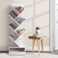 Load image into Gallery viewer, Artiss Tree Bookshelf 7 Tiers - ECHO White
