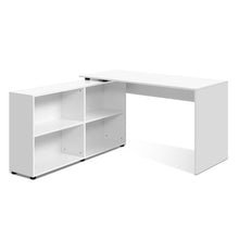 Load image into Gallery viewer, Artiss Office Computer Desk Corner Study Table Workstation Bookcase Storage
