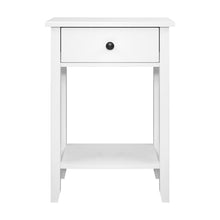 Load image into Gallery viewer, Artiss Bedside Table 1 Drawer with Shelf - BOWIE White
