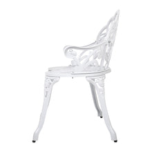 Load image into Gallery viewer, Gardeon Outdoor Garden Bench Seat 100cm Cast Aluminium Outdoor Patio Chair Vintage White
