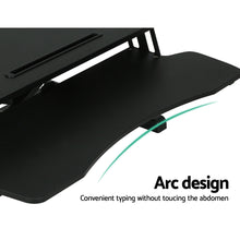 Load image into Gallery viewer, Artiss Standing Desk Riser Height Adjustable Black 80CM
