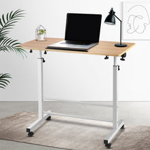 Load image into Gallery viewer, Artiss Laptop Desk Table Adjustable 80CM Light Wood
