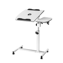 Load image into Gallery viewer, Adjustable Computer Stand with Cooler Fan - White
