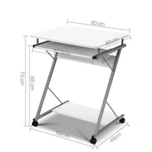 Load image into Gallery viewer, Artiss Computer Desk Keyboard Tray Shelf White 60CM
