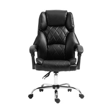 Load image into Gallery viewer, Artiss Executive Office Chair Leather Recliner Black
