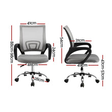 Load image into Gallery viewer, Artiss Mesh Office Chair Mid Back Grey
