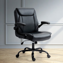 Load image into Gallery viewer, Artiss Executive Office Chair Mid Back Black
