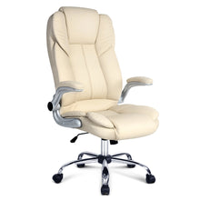 Load image into Gallery viewer, Artiss PU Leather Executive Office Desk Chair - Beige
