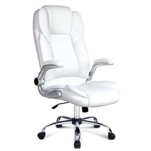 Load image into Gallery viewer, PU Leather Executive Office Desk Chair - White

