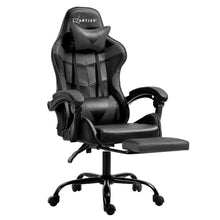 Load image into Gallery viewer, Artiss Gaming Office Chair Executive Computer Leather Chairs Footrest Grey

