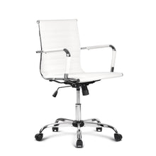 Load image into Gallery viewer, Artiss Office Chair PU Leather Mid Back White
