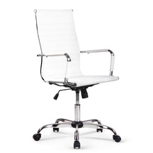 Load image into Gallery viewer, Artiss Office Chair PU Leather High Back White
