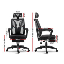 Load image into Gallery viewer, Artiss Mesh Office Chair Recliner Black
