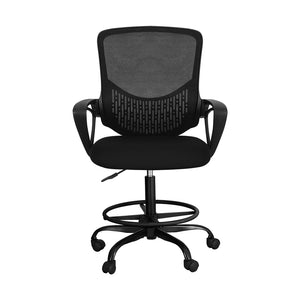 Artiss Office Chair Drafting Stool Computer Standing Desk Mesh Chairs Black