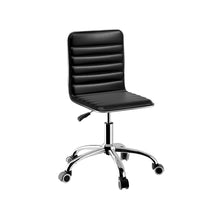 Load image into Gallery viewer, Artiss Office Chair Computer Desk Gaming Chairs PU Leather Low Back Black
