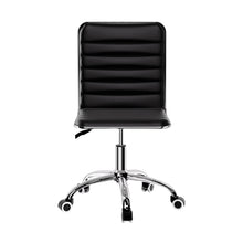 Load image into Gallery viewer, Artiss Office Chair Computer Desk Gaming Chairs PU Leather Low Back Black
