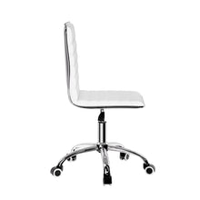Load image into Gallery viewer, Artiss Office Chair Computer Desk Gaming Chairs PU Leather Low Back White
