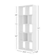 Load image into Gallery viewer, 12 Cube Storage Organizer Wood Bookcase Cabinet Bookshelf Storage Wall Shelf Organizer Display Stand Home Office
