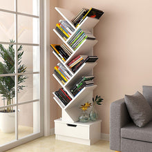 Load image into Gallery viewer, Tree Bookshelf Bookcase Book Organizer 9-Tier Multipurpose Shelf Display Racks
