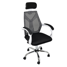 Load image into Gallery viewer, Office Chair Gaming Computer Chairs Mesh Back Foam Seat - White
