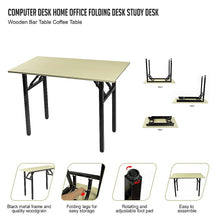 Load image into Gallery viewer, Computer Desk Home Office Folding Desk Study Desk Wooden Bar Table Coffee Table
