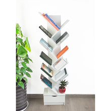 Load image into Gallery viewer, Tree Bookshelf Bookcase Book Organizer 12-Tier Multipurpose Shelf Display Racks
